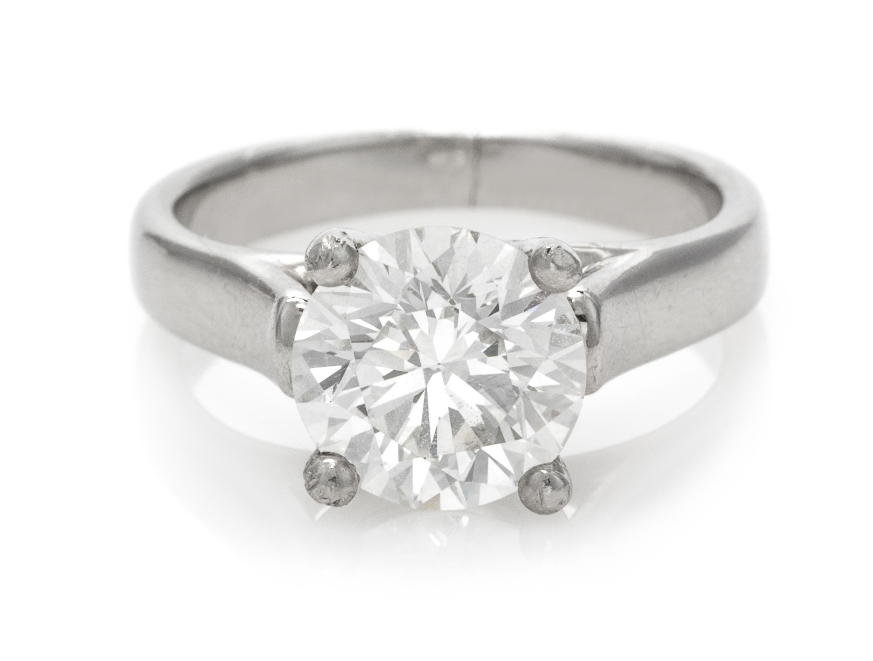 A Platinum and Diamond Solitaire Ring, 4.10 dwts.