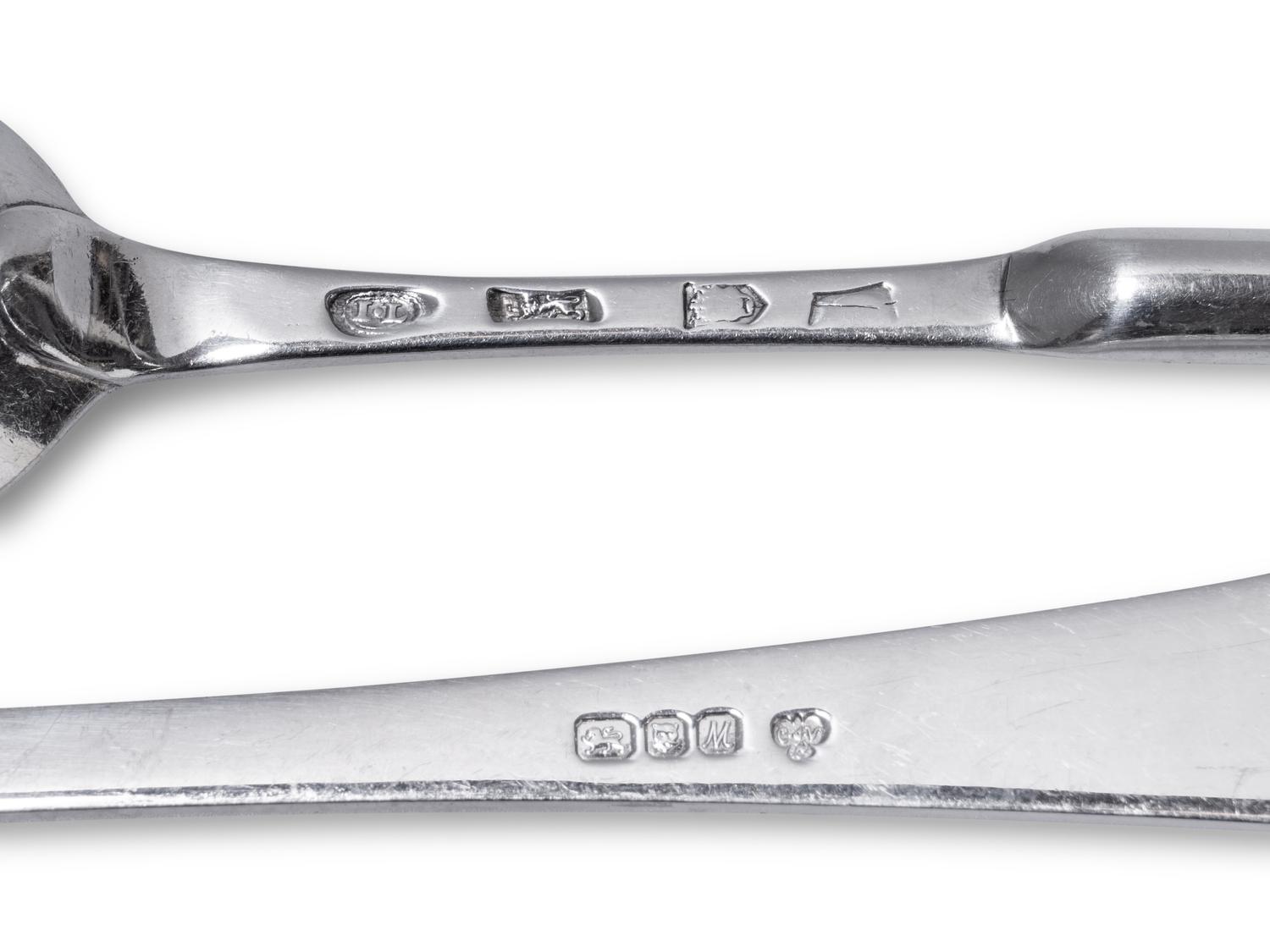 A Collection of English Silver Flatware
