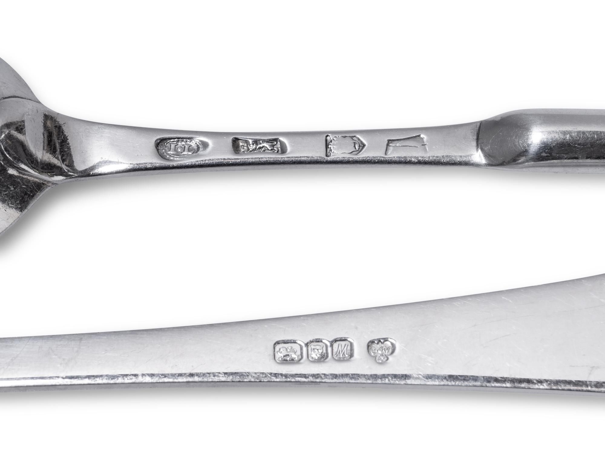 A Collection of English Silver Flatware