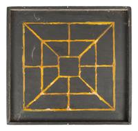 Three Polychrome Paint Decorated Game Boards