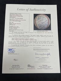 A 1947 St. Louis Cardinals Team Signed Autograph Baseball Featuring Stan Musial and Multiple Hall of Famers (JSA Letter of Authenticity),