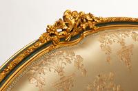 A Pair of Louis XV Style Painted and Parcel Gilt Settees
