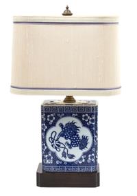 A Chinese Blue and White Porcelain Pillow Height overall 15 1/2 inches. — 20TH CENTURY