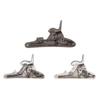 Three US Maynard Tape Priming Locks: (1) Remington/Frankford Arsenal, (1) Springfield M1855 and (1) Harpers Ferry M1855