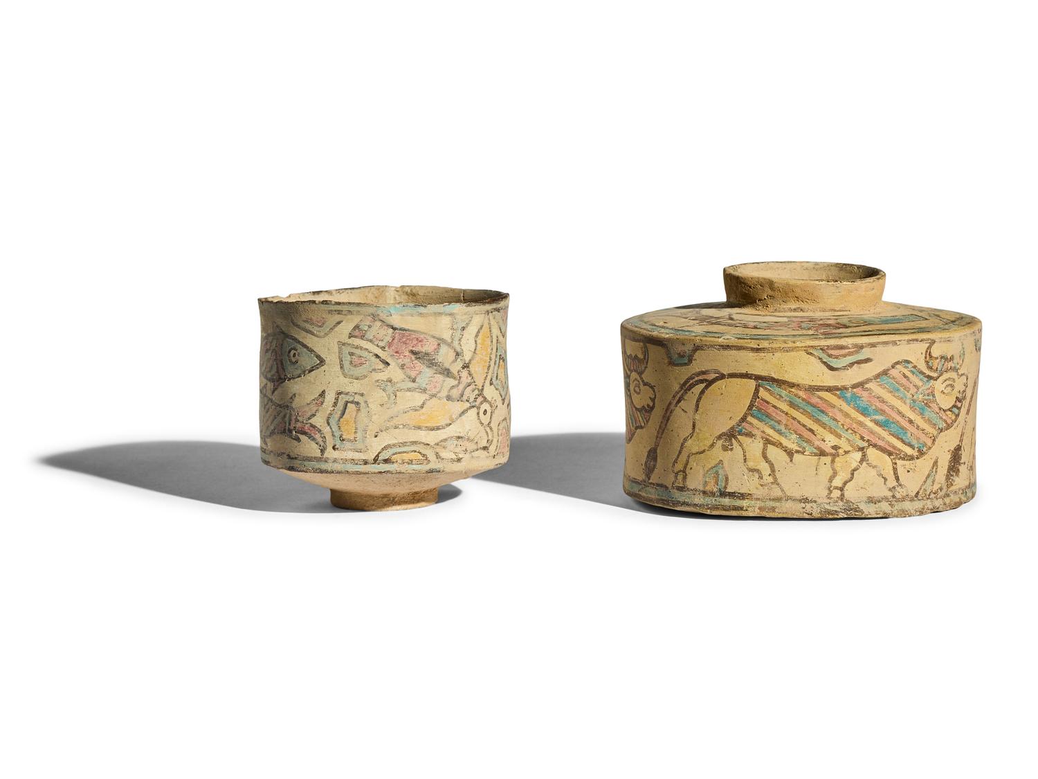 Two Indus Valley Polychrome Vessels