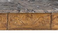A North Italian Giltwood Marble-Top Console Table