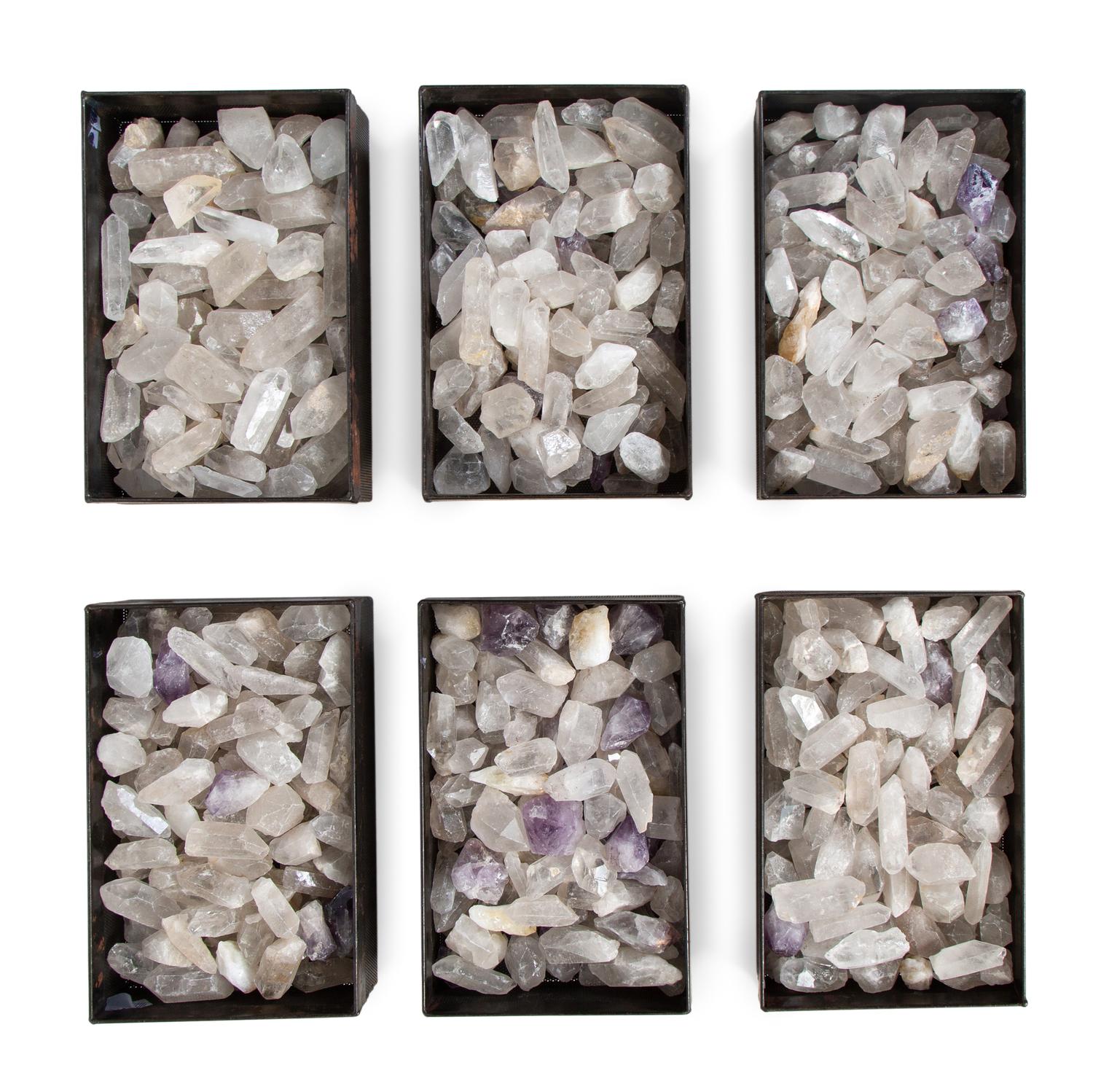 A Collection of Natural Rock Crystal and Amethyst Specimens — 20TH CENTURY
