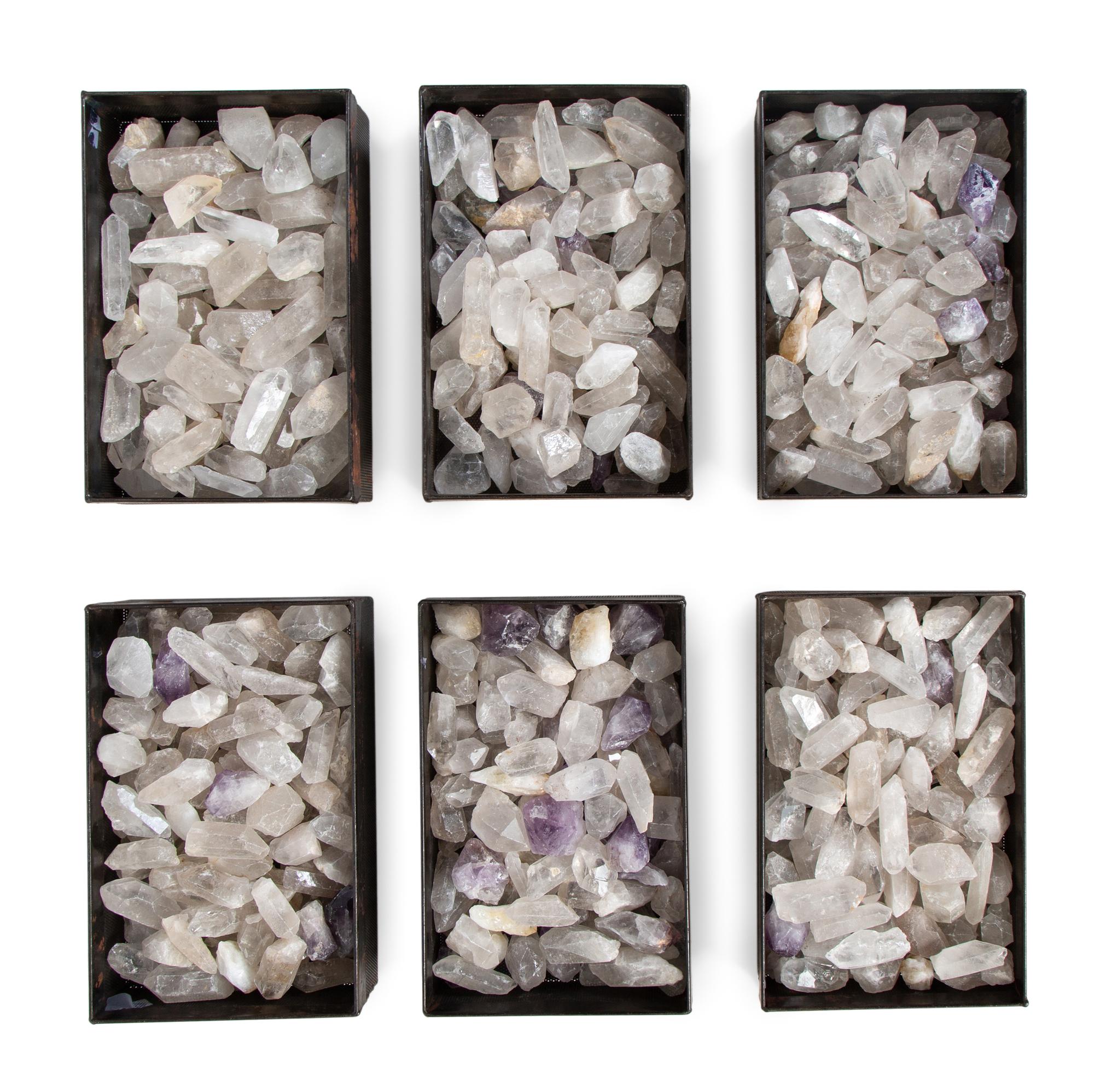 A Collection of Natural Rock Crystal and Amethyst Specimens — 20TH CENTURY