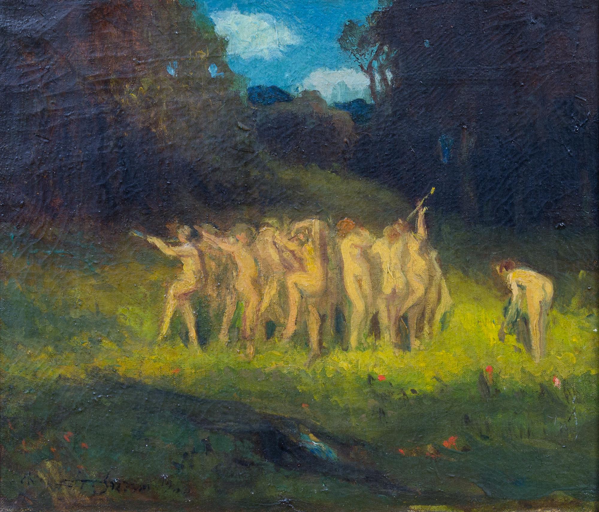Charles Walter Stetson, (American, 1858-1911), A Joyous Band, 1900