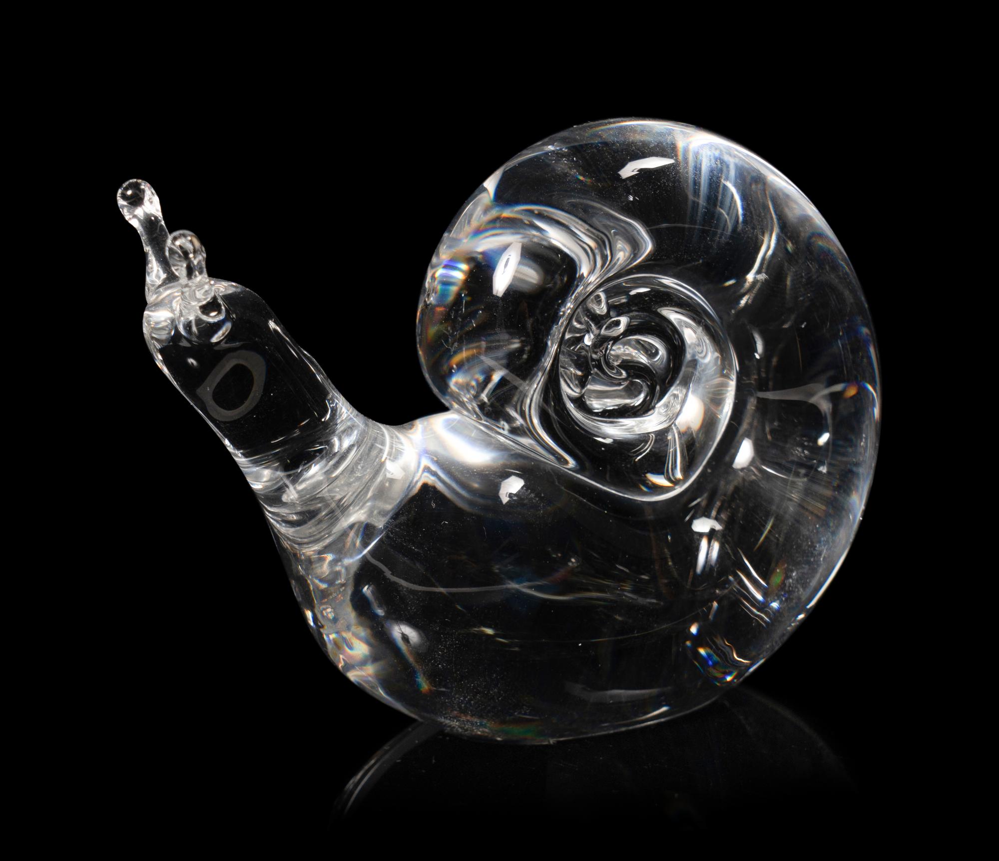 A Group of Five Glass Animal Figurines