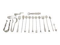 A Group of Silver Barware and Serving Articles