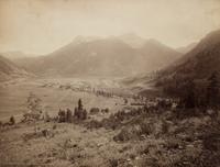 William Henry Jackson, (American, 1843-1942), Silverton, Baker's Park and Sultan Mountain U.S. Signal Station on Pikes Peak Head of the