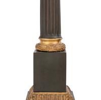 A Pair of Neoclassical Bronze Table Lamps