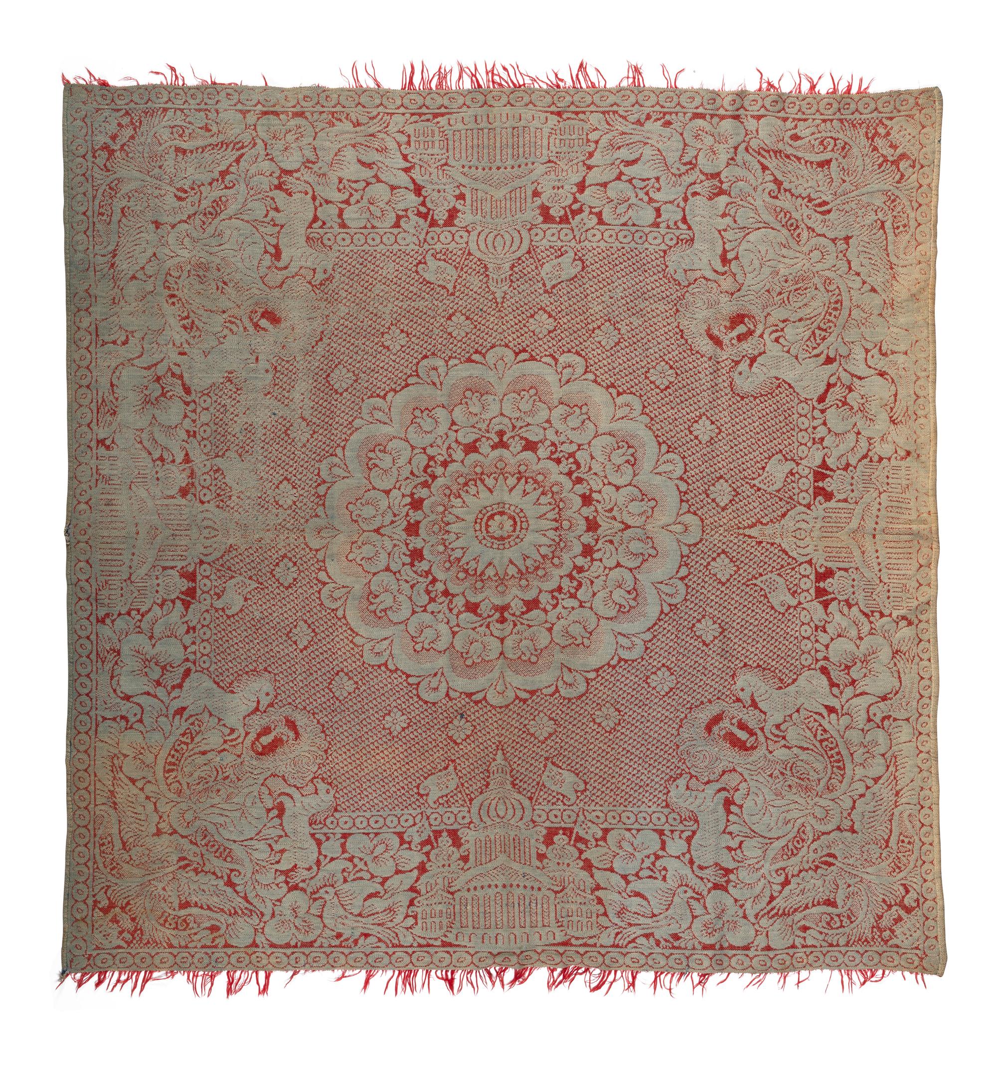 A Signed Ohio Coverlet and a Patriotic Coverlet