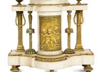 A French Gilt Bronze and Marble Three-Piece Clock Garniture — BARANCOURT, 19TH CENTURY