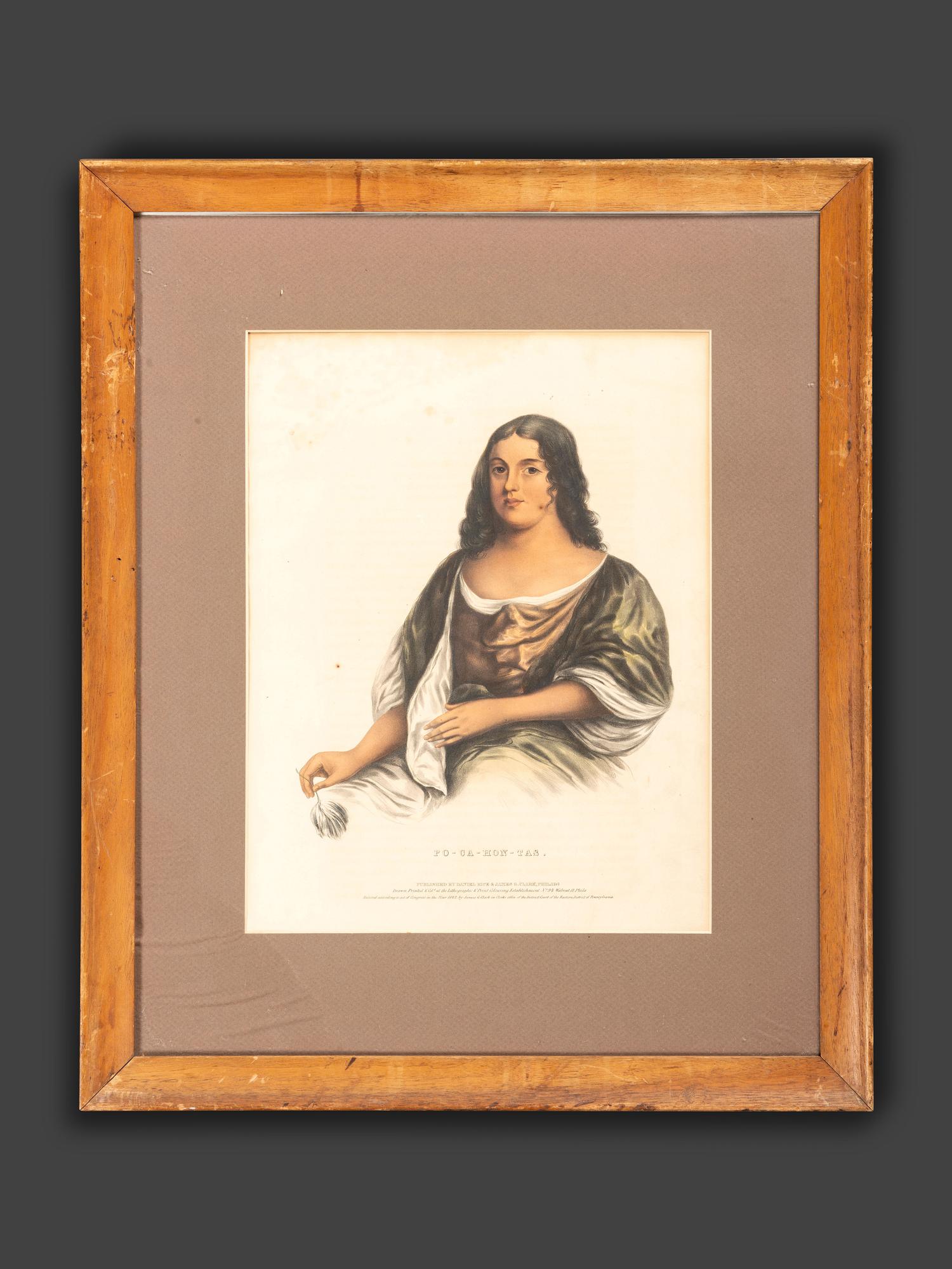 Four Hand-Colored Lithographs by McKenney and Hall