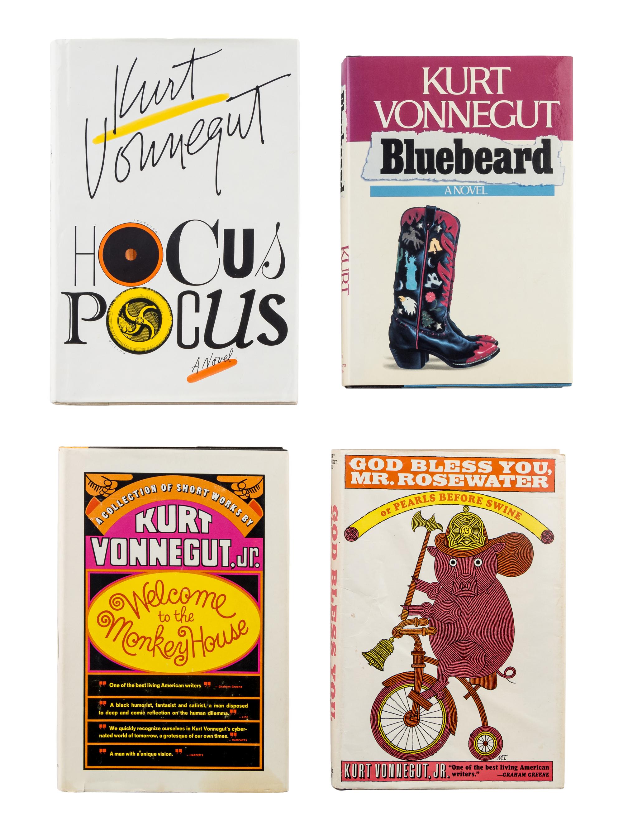 VONNEGUT, Kurt, Jr. (1922-2007). A group of 4 works by Vonnegut, comprising: