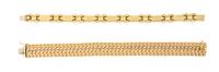 A Collection of 18 Karat Yellow Gold Bracelets, 26.70 dwts.