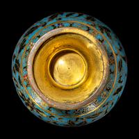 A Chinese Cloisonne Enamel Stem Cup 掐丝珐琅高足杯