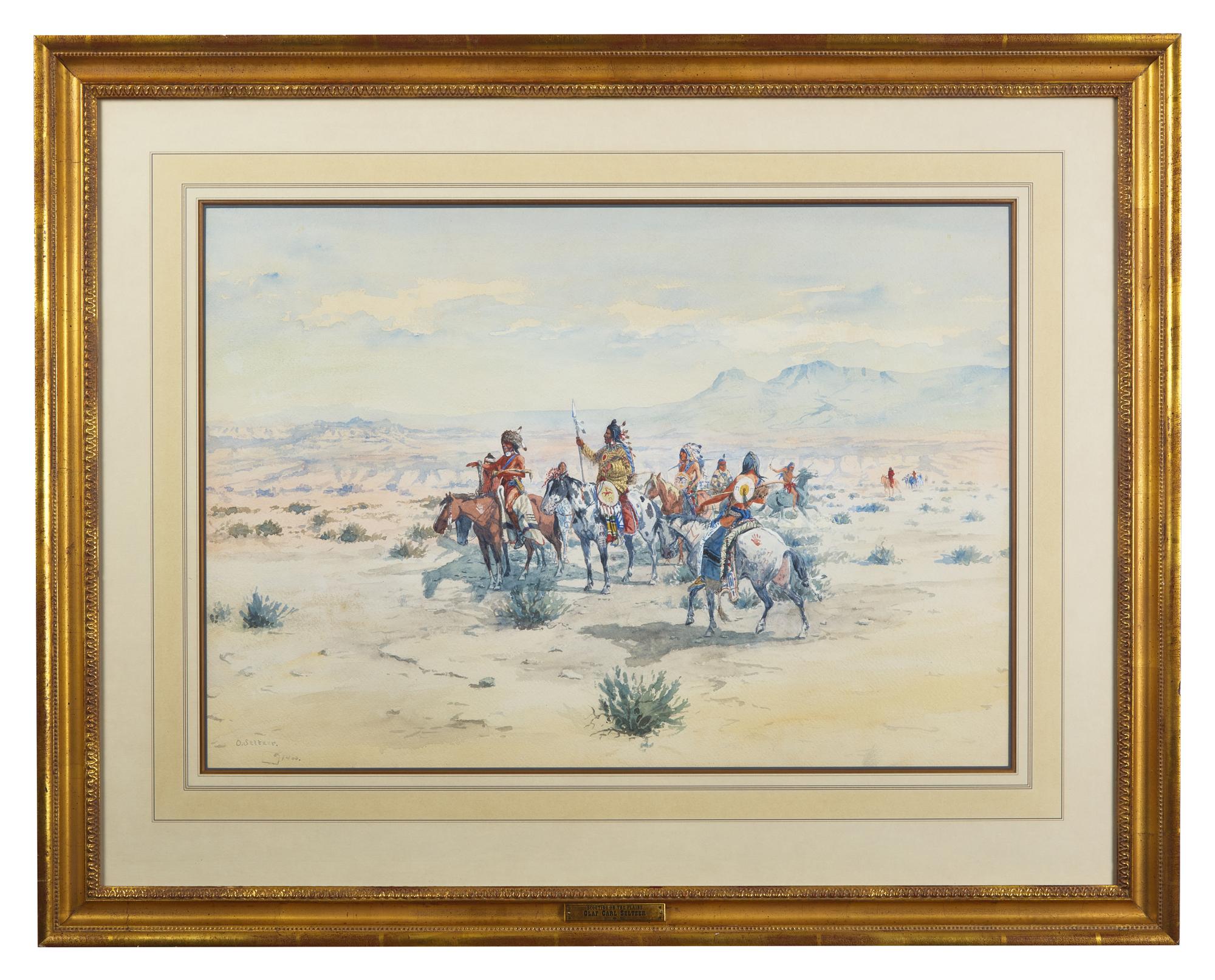 Scouting on the Plains , 1900