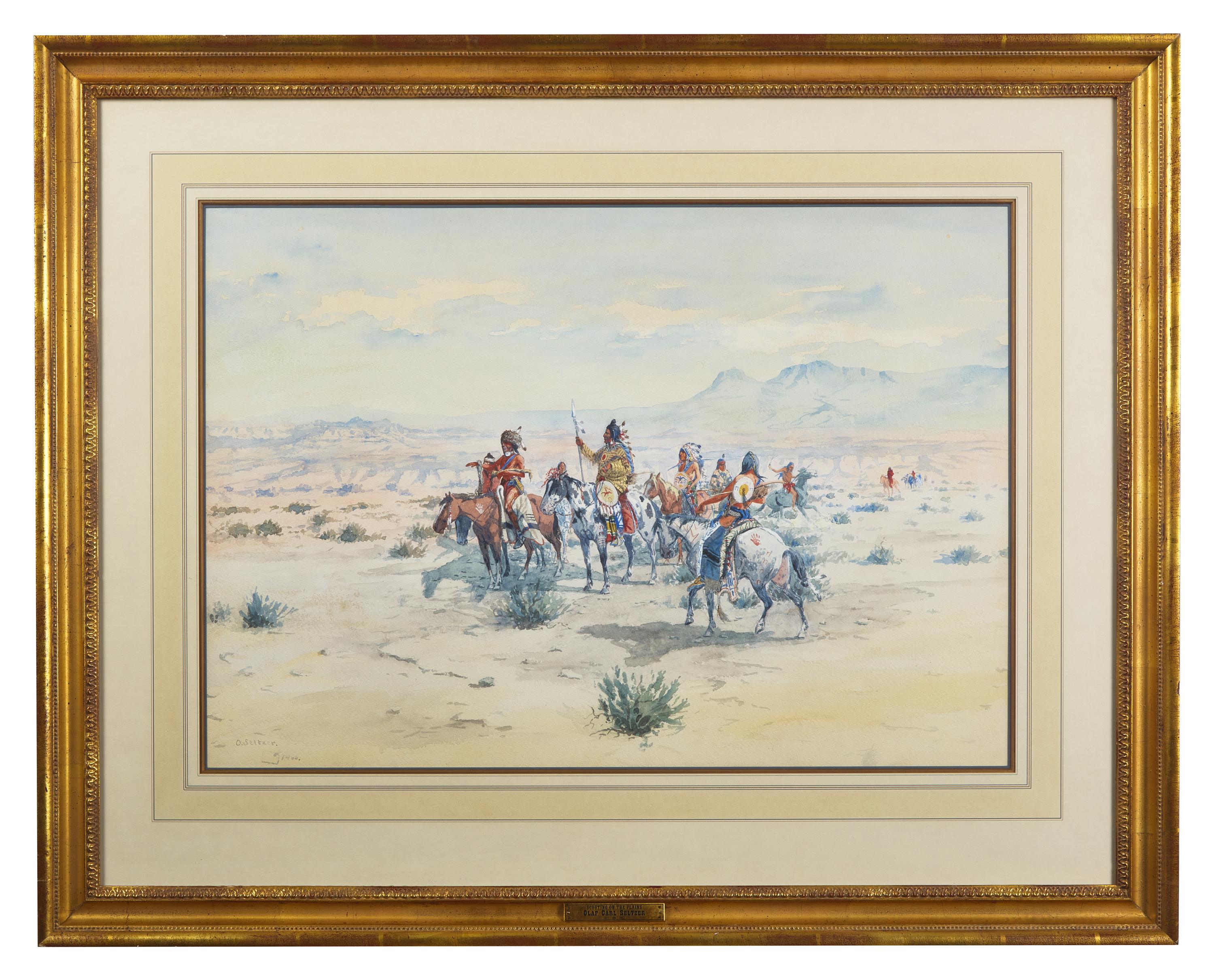 Scouting on the Plains , 1900