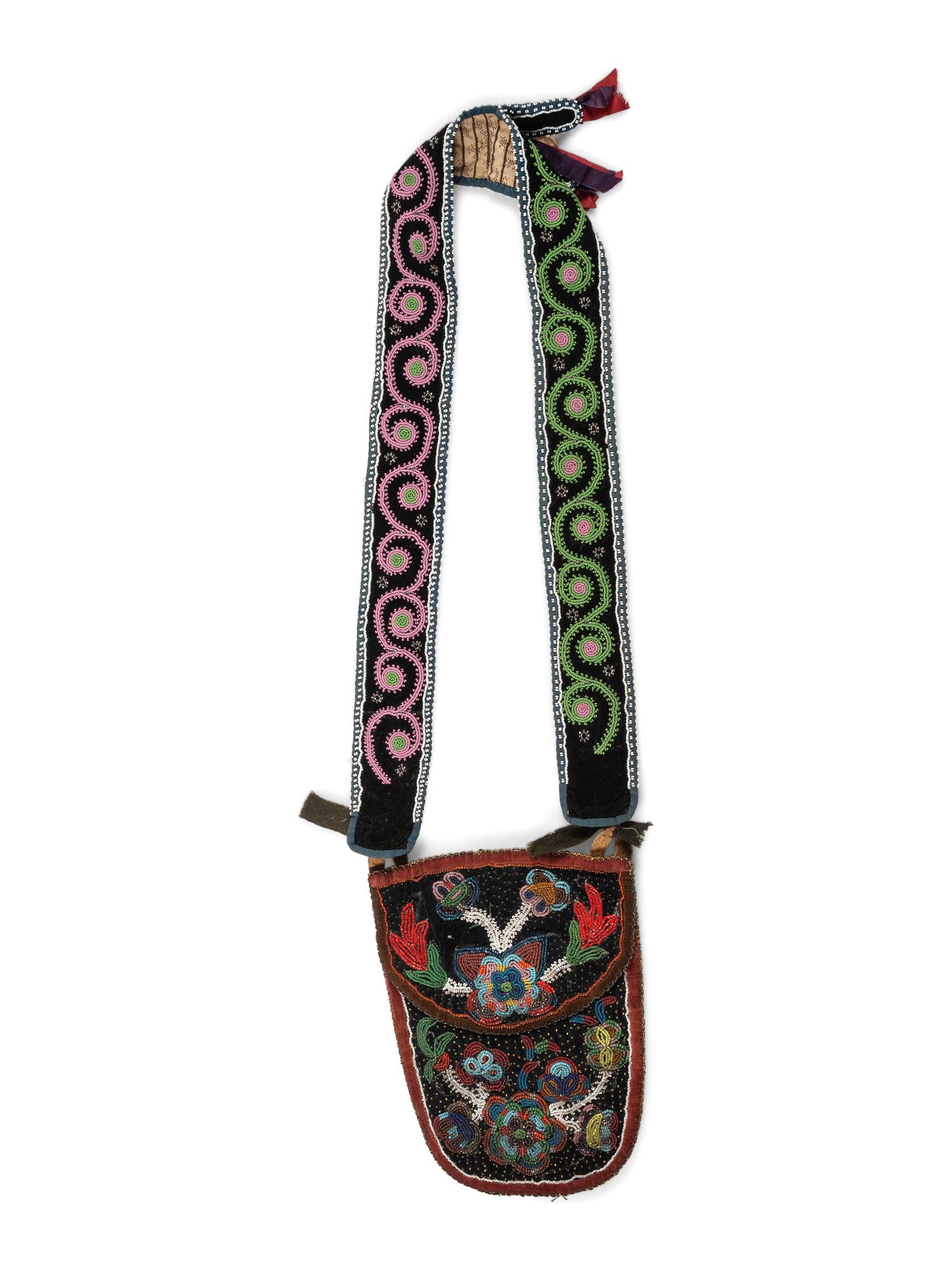 Cree Beaded Bandolier Bag