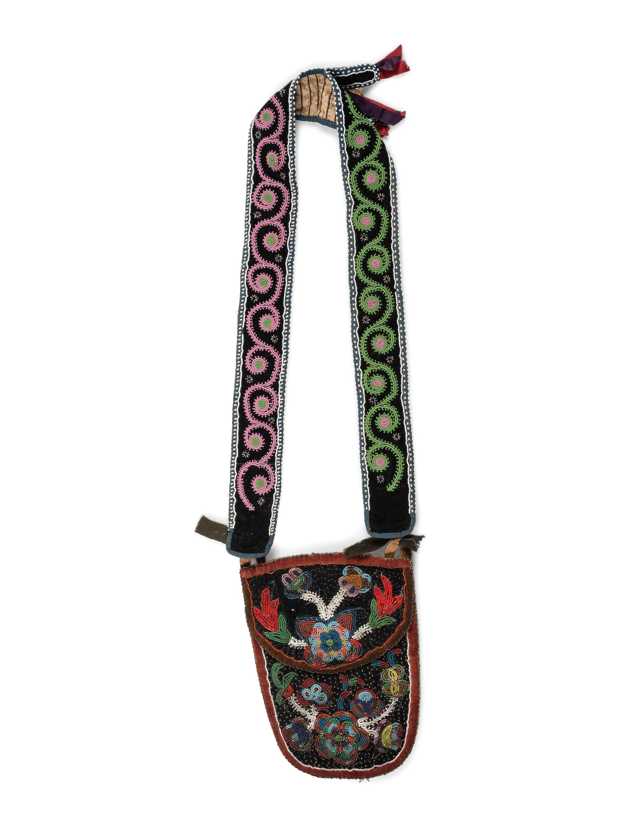 Cree Beaded Bandolier Bag