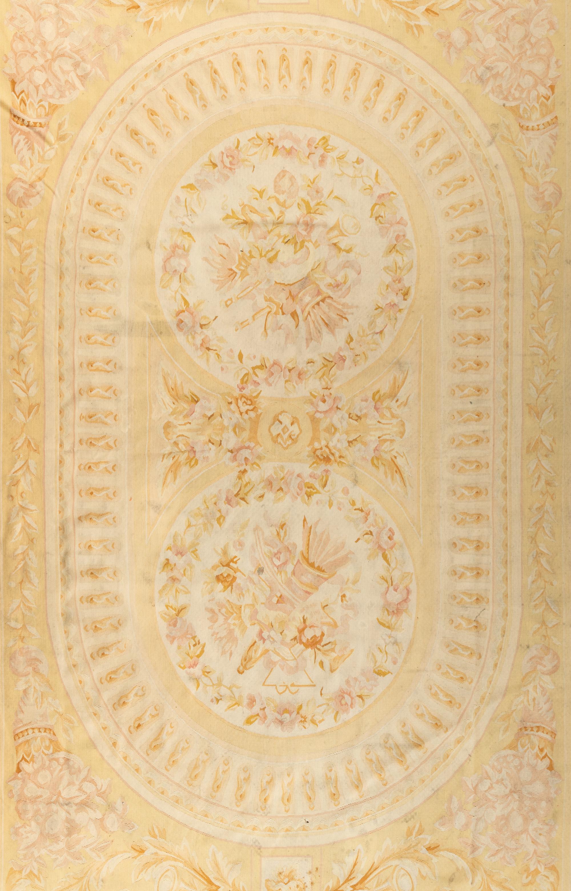An Aubusson Style Wool Rug