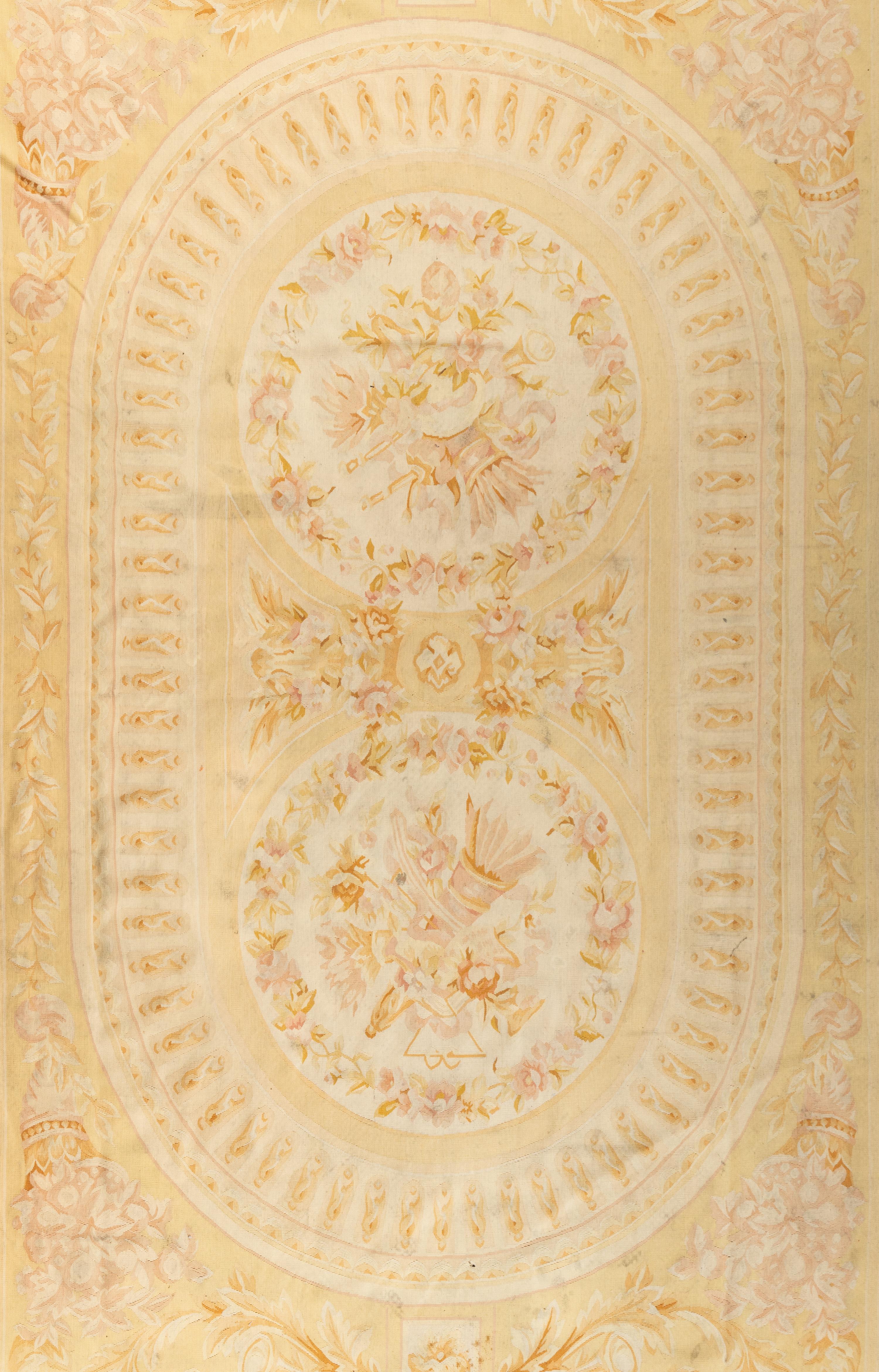 An Aubusson Style Wool Rug