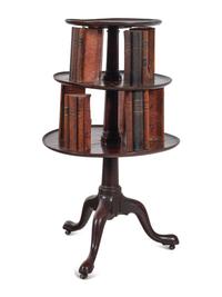 An English Mahogany Revolving Book Stand