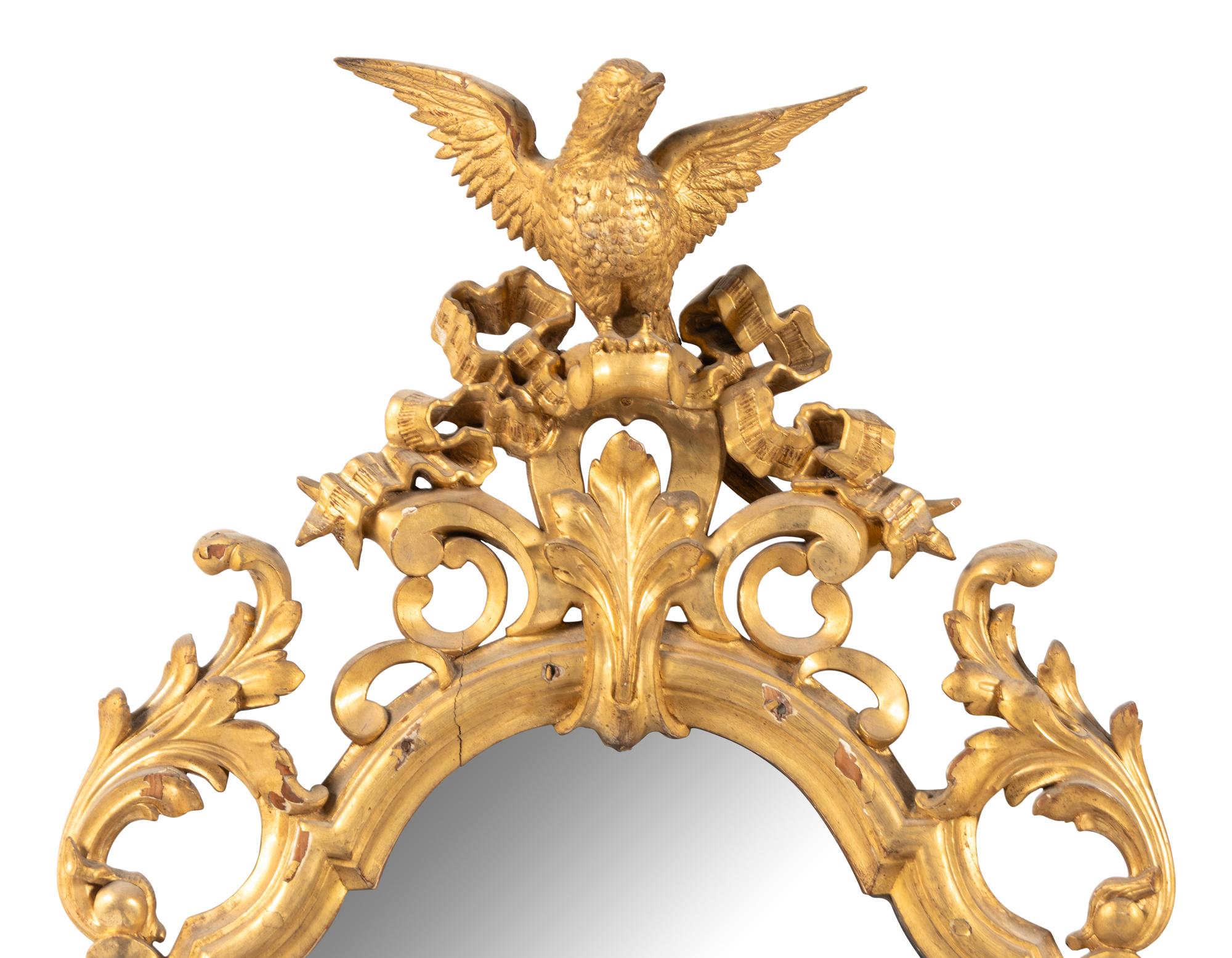 A Pair of Napoleon III Giltwood Mirrors