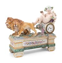 A German Porcelain Clock