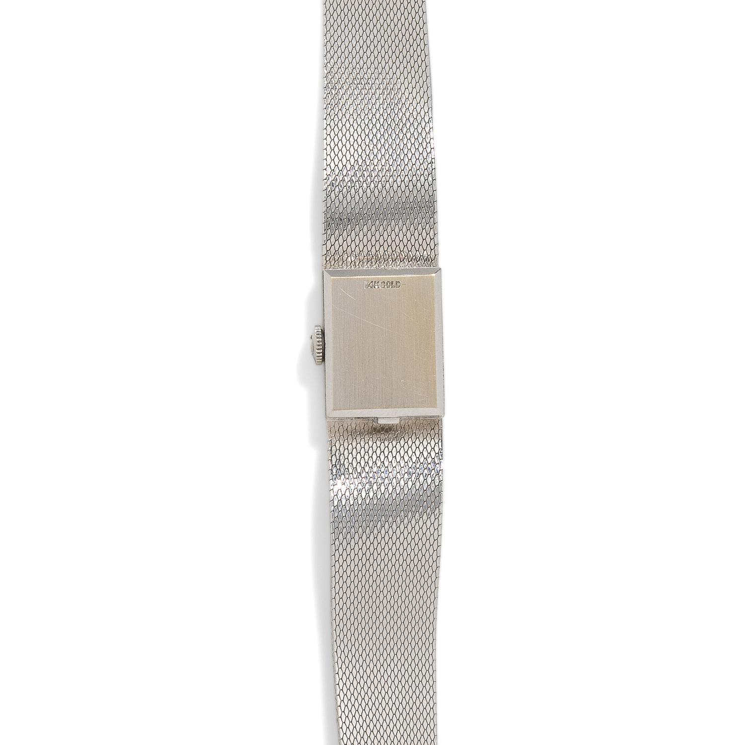 OMEGA, 14K WHITE GOLD WATCH