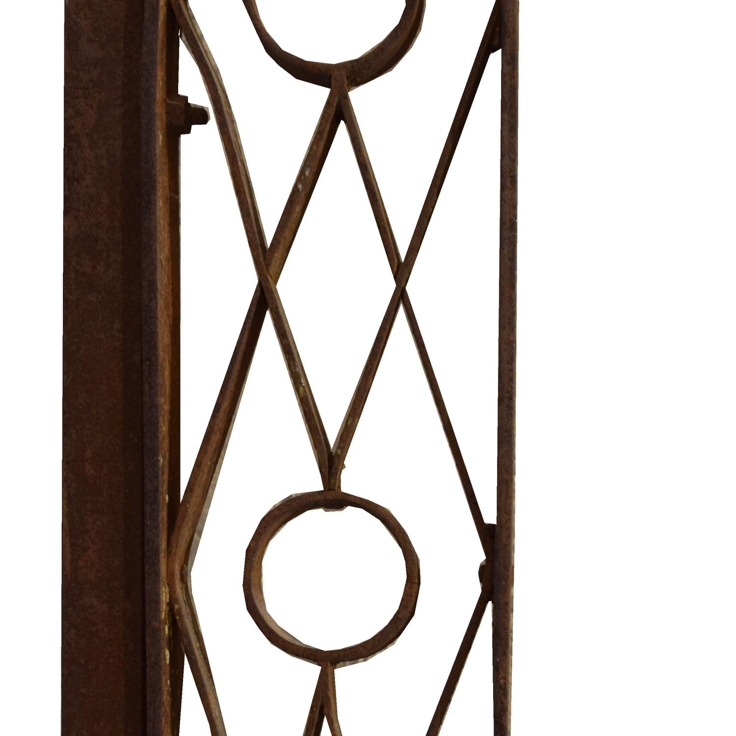 A Wrought Iron Gate 121" W x 2" D x 117" H — Argentina, Early 20th Century