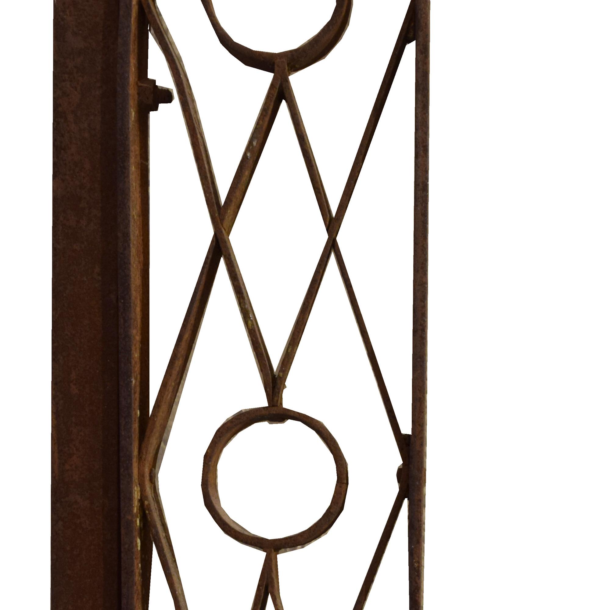 A Wrought Iron Gate 121" W x 2" D x 117" H — Argentina, Early 20th Century