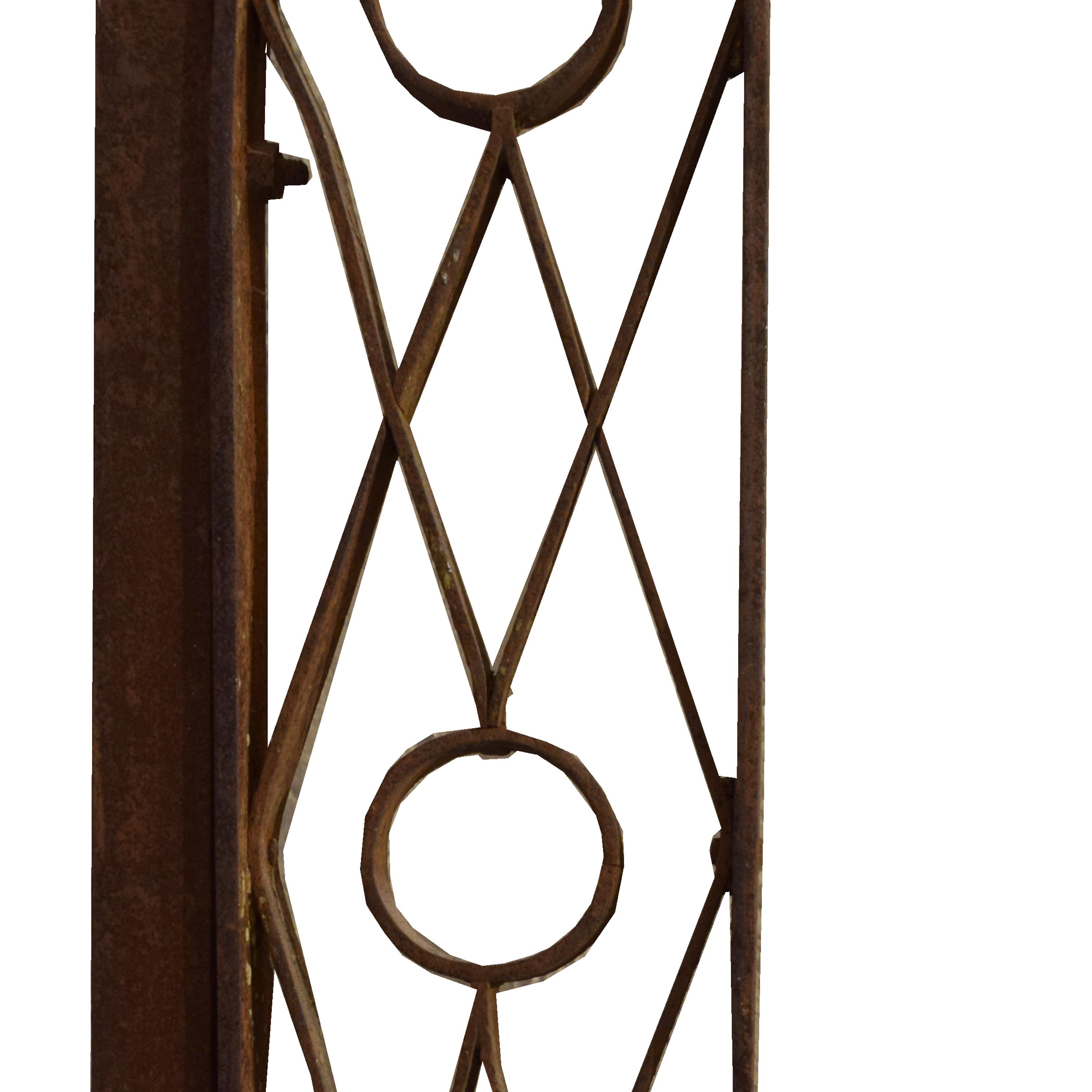 A Wrought Iron Gate 121" W x 2" D x 117" H — Argentina, Early 20th Century
