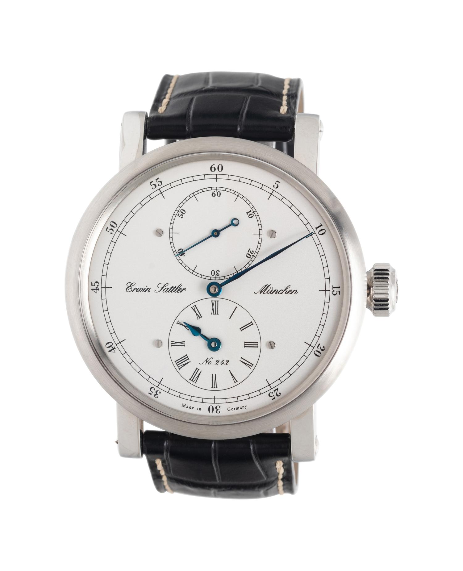 ERWIN SATTLER, STAINLESS STEEL 'REGULATEUR CLASSICA SECUNDA' WATCH