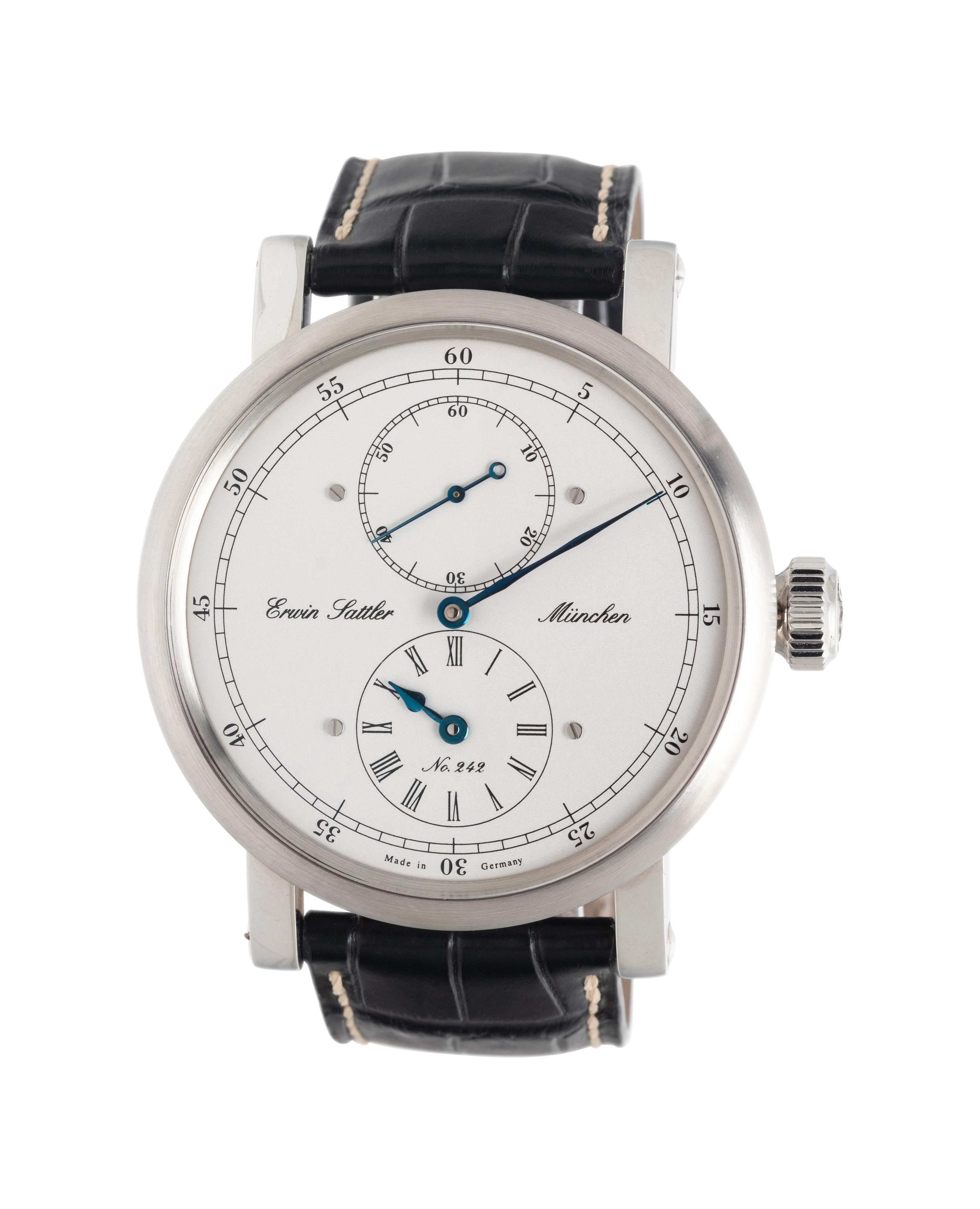 ERWIN SATTLER, STAINLESS STEEL 'REGULATEUR CLASSICA SECUNDA' WATCH