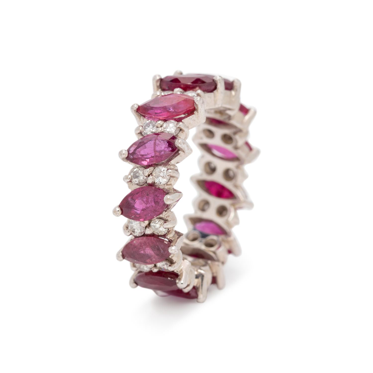 RUBY AND DIAMOND ETERNITY BAND