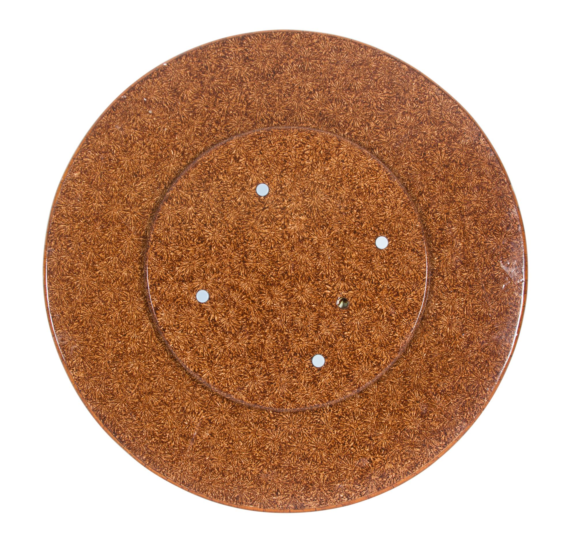 A Lacquered Wood Lazy Susan Diameter 35 1/2 inches. — 20TH CENTURY