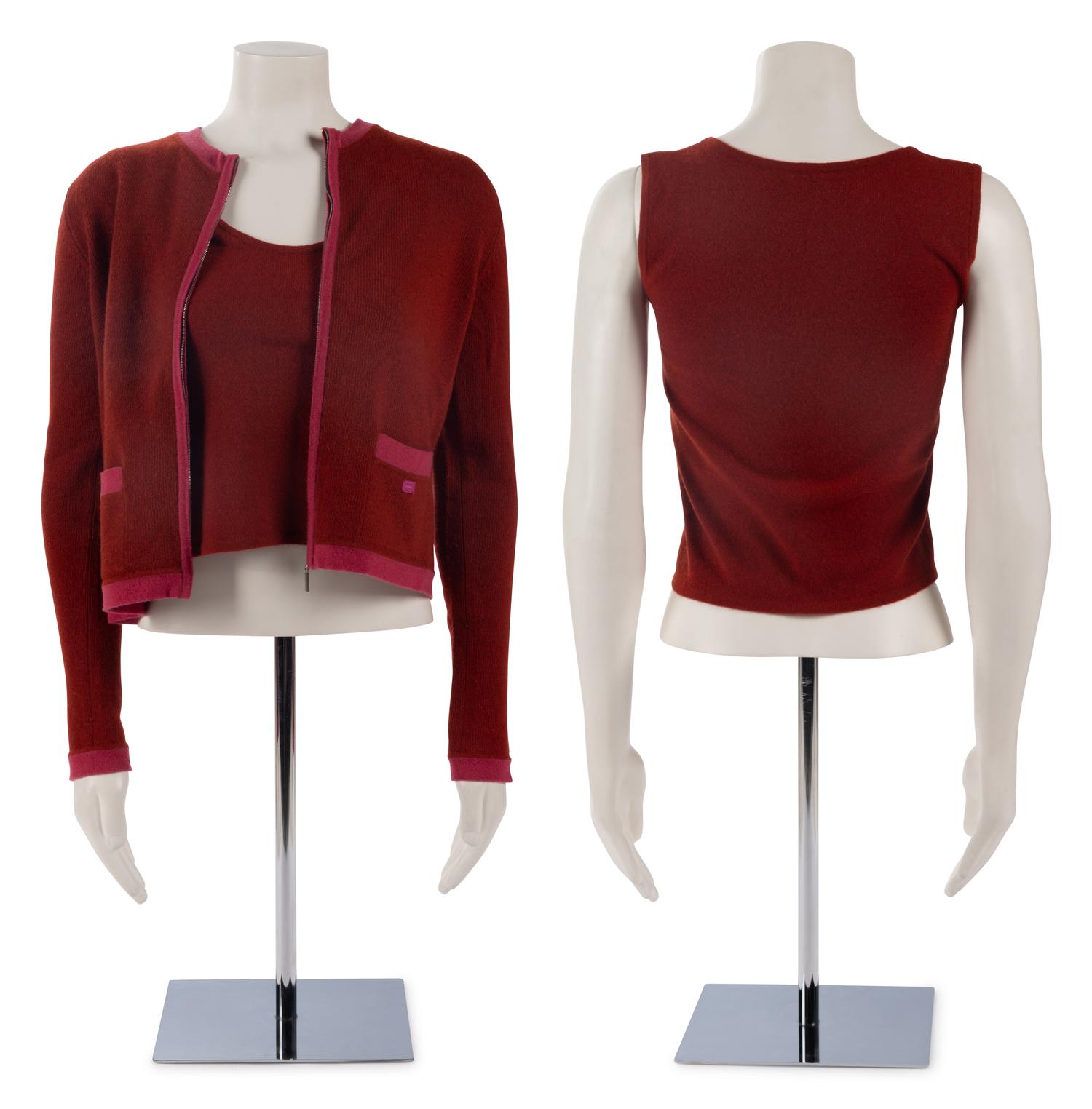 Four Chanel Knit Tops: One Cardigan, One Sweater, and One Two-Piece Set, Cruise 1998-Fall 2003