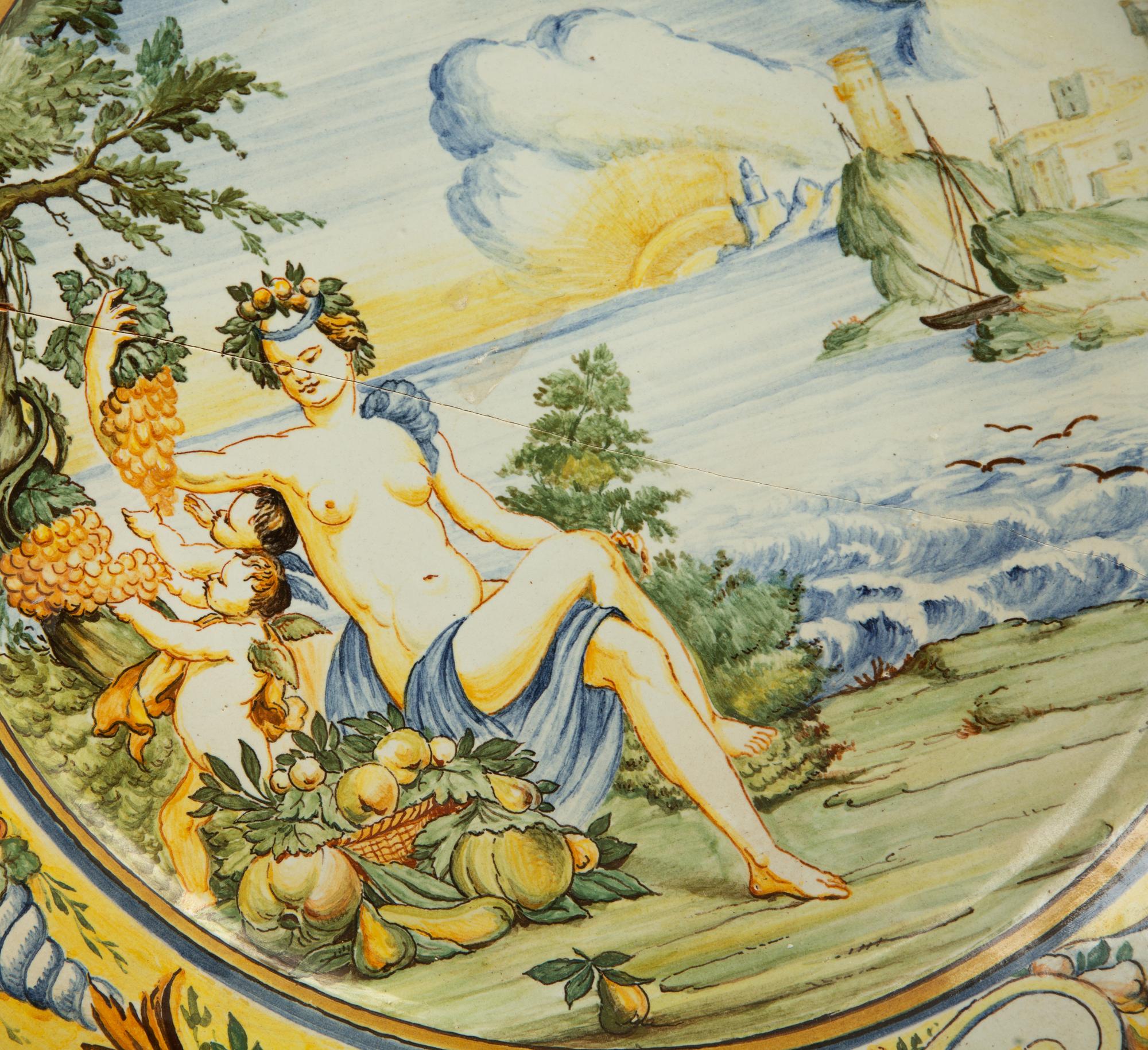 Five Italian Majolica Items — 20TH CENTURY