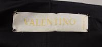 A Valentino Black Raw Silk Evening Skirt Suit, Skirt size 12; Jacket size 12.
