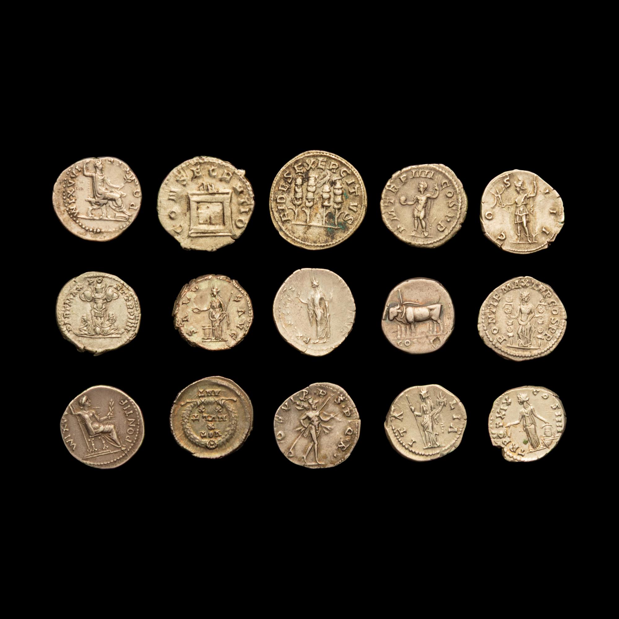 [ANCIENTS] ROMAN EMPIRE. A Collection of Fifteen Ar Denarii