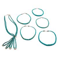 Pueblo-Style Rolled Turquoise Necklaces