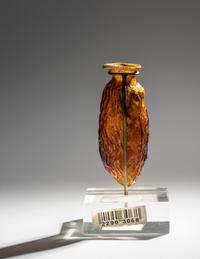 A Roman Amber Glass Date Flask