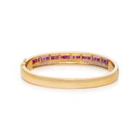 RUBY AND DIAMOND BANGLE BRACELET