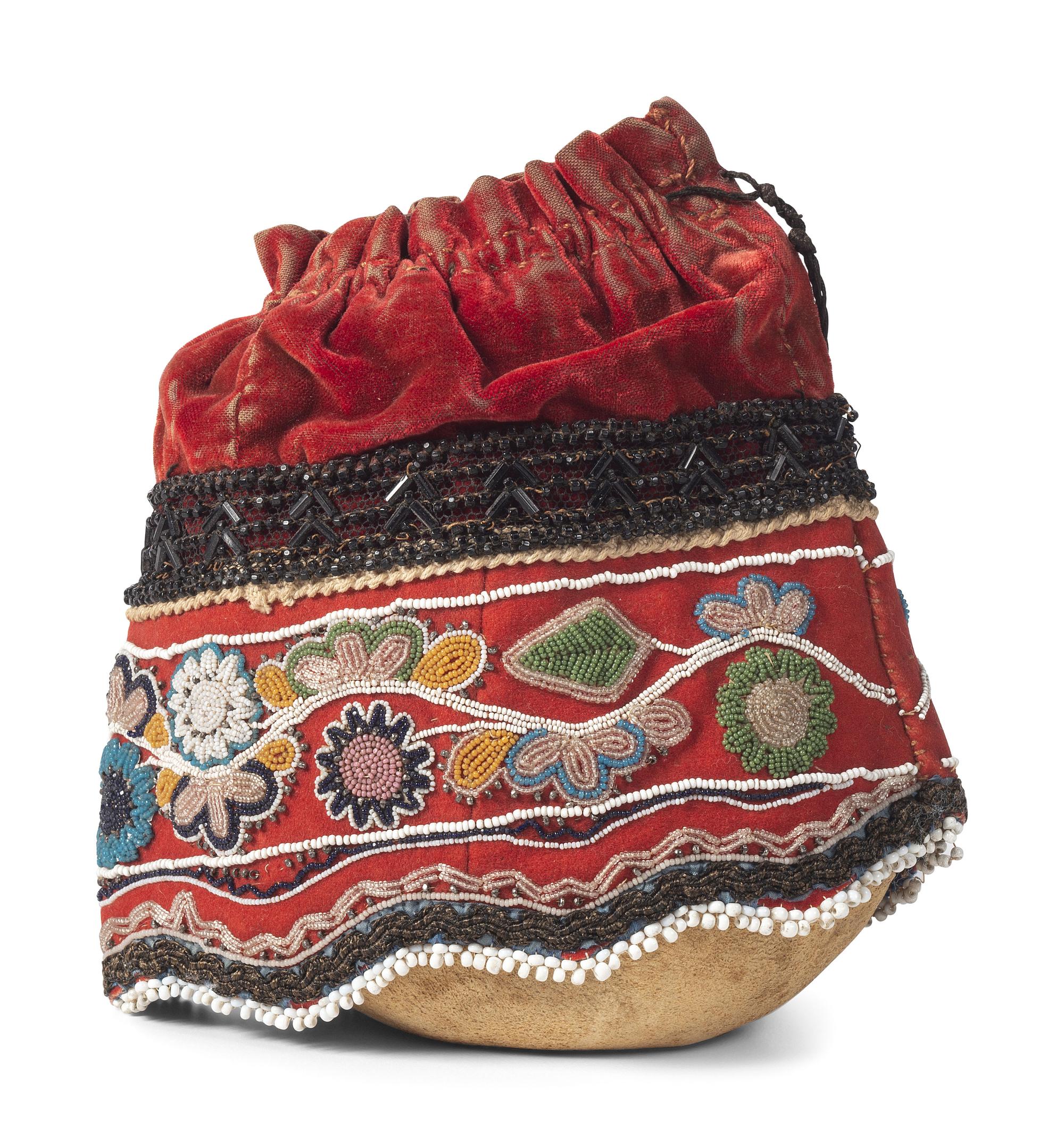 Maliseet Beaded Drawstring Bag
