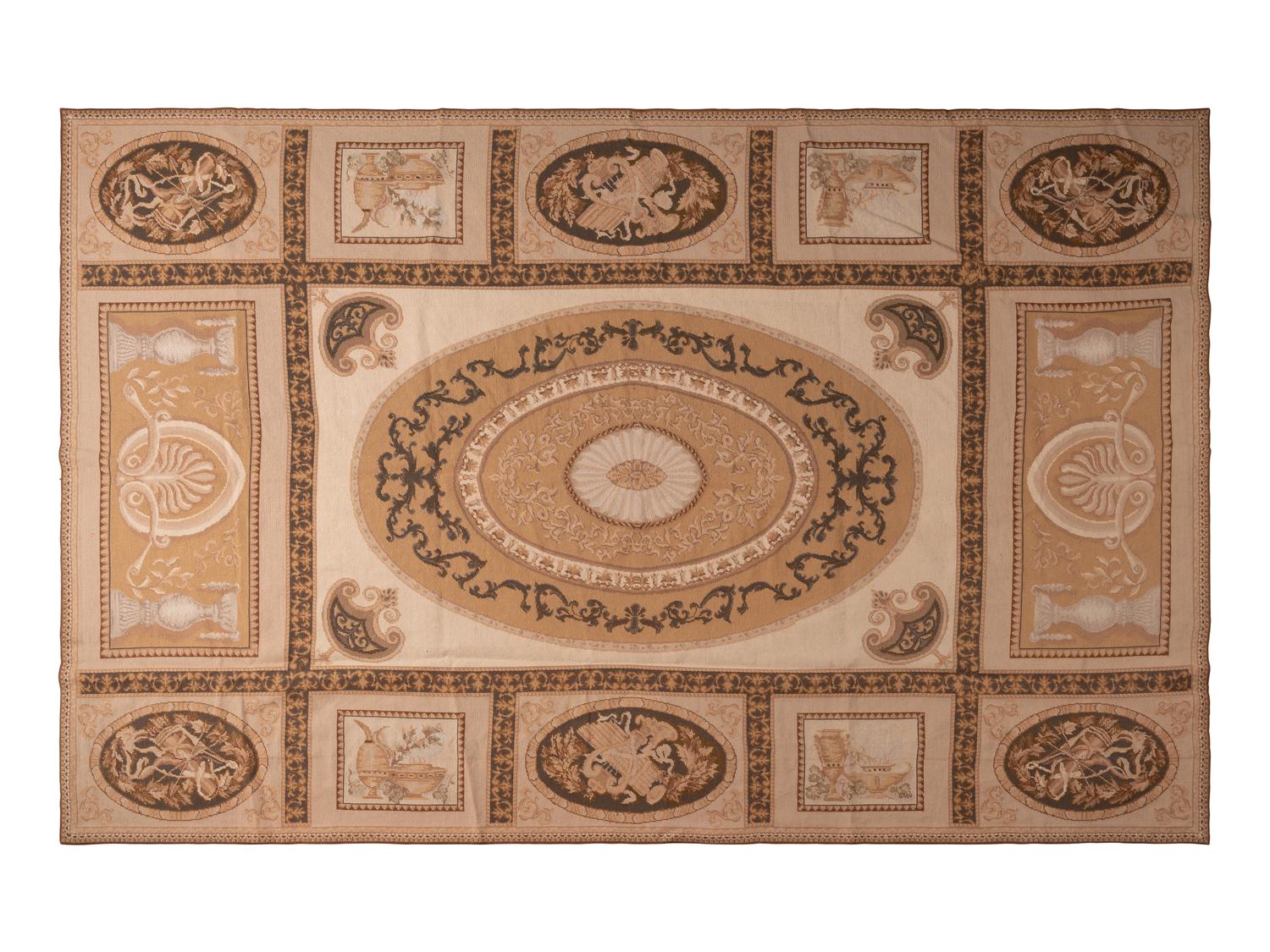 An Aubusson Style Wool Rug