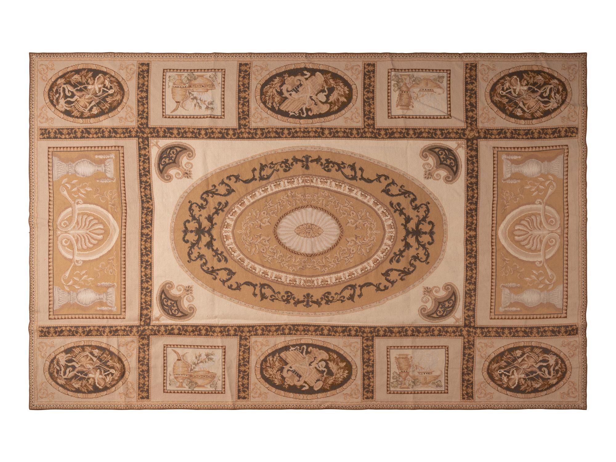 An Aubusson Style Wool Rug